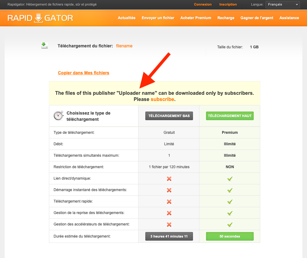 MegaDebrid Online help